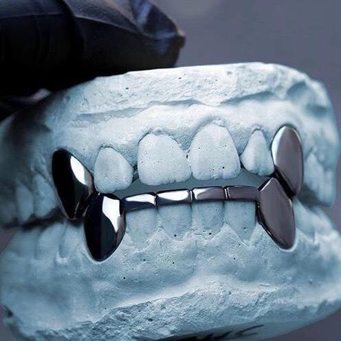 Rhodium Perms: Top & Bottom Set 