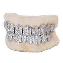 Perm Cut Round White Diamond Flooded Set